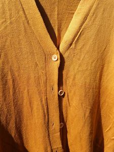 Mustard Cardigan Sweater