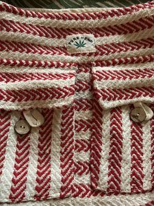 Boho Striped Hemp Sling Bag