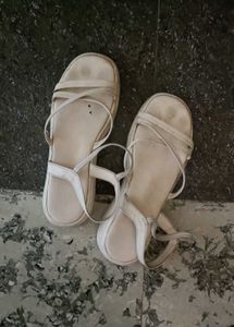 Stylish White Strappy Sandals