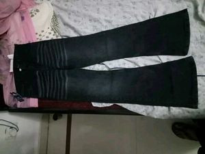 Stylish Black Flare Jeans