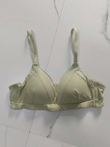 Comfortable Light Green Bra