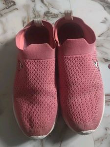 Comfortable Pink Slip-On Sneakers