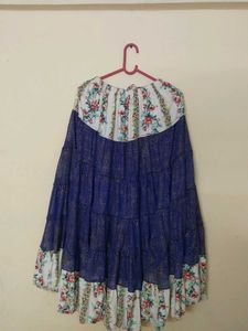 Bohemian Floral Tiered Maxi Skirt