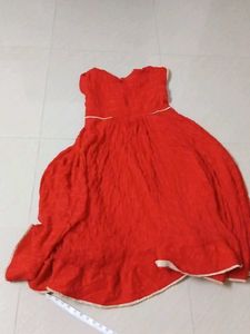 customized Red Ethnic Dress Women just reference