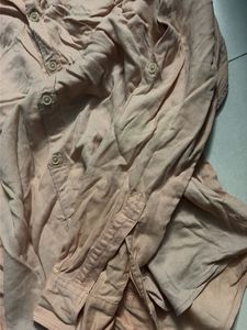Men's Casual Peach Shirt