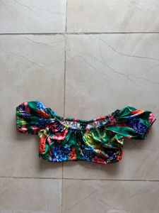 Forest Printed Crop Top , How When Wear , S