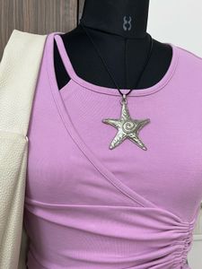 Cute Pink Ruched Crop Top