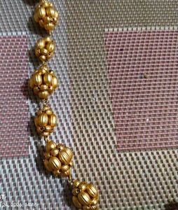 Elegant Gold Beaded Necklace