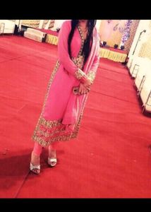 Beautiful Pink Embroidered suit set
