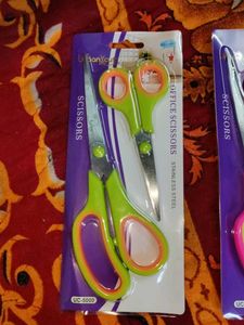 2 pcs Big And Small Stainless Steel Scissors