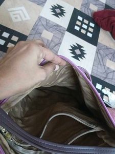 Lavender Shoulder Bag used and with wallet asfree