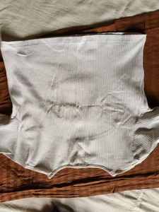 Ribbed Crop Top with Cutout Detail