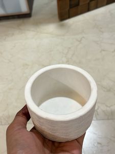 Textured White Pot