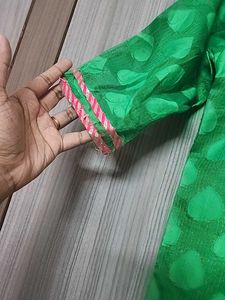 Green A Line Kurta