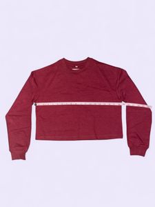 Oversized Fit Cropped Sweatshirt