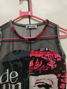 Pink An Gery Top