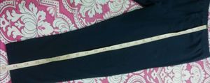 3/4 cotton pant (Black/Oxford blue colour)