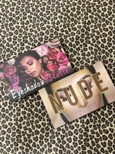 Combo of 2, Nude & Rose Eyeshadow Palette