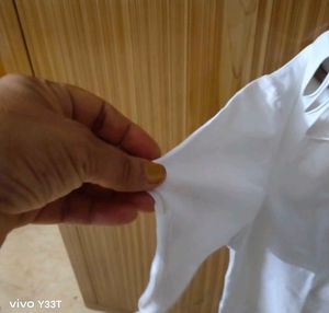 White Distressed Dior Rose T-Shirt