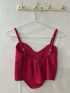 Chic Red Corset Top