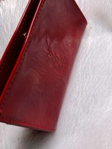 YSL  cherry red sleek clutch 💕♥️