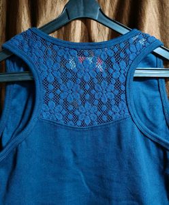 New Cloth Theory Navy Blue Tank Top