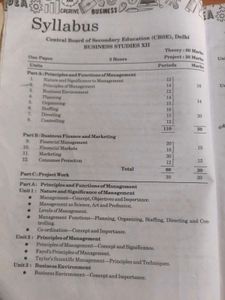 Business Studies Class 12 Book