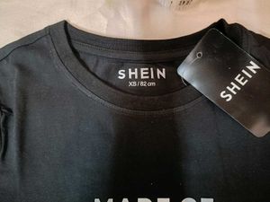 SHEIN Black Graphic T-Shirt