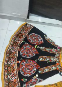 garba dress black colour teenagers girl