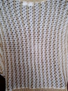 Gold &amp; White Sheer Cover-Up fixed price