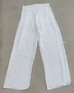White Wide Leg Palazzo Pants
