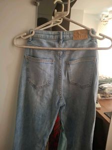 Zara Light Wash Flare Jeans