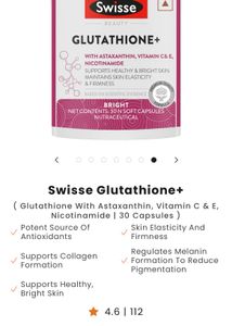 Swisse Glutathione+ Capsules for Bright Skin