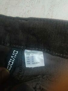 H &amp; M COFFEE BROWN Corduroy Flare Pants