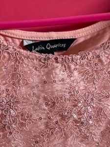 Sparkly Lace Crop Top