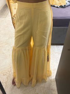 Beautiful Yellow Embroidered Kurta Set