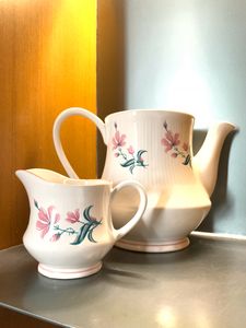 Vintage Kettle With Sugar Pot