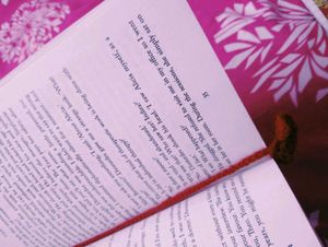 red heart crochet bookmark