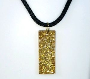 Pendent gold glitter/Resin/unique/latest/shining