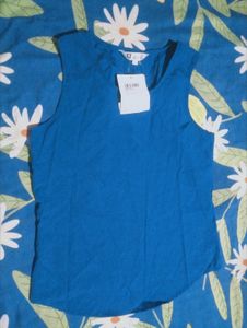 Blue Sleeveless Top