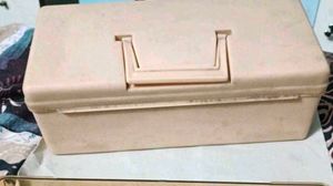 Vintage Cream Cosmetic Train box