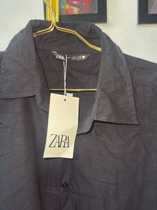 ZARA Black Button-Up Shirt