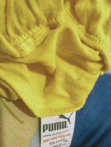 Puma Yellow Racerback Tank Top