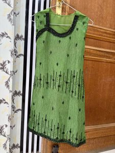 Elegant Green Kurta Set with Palazzo