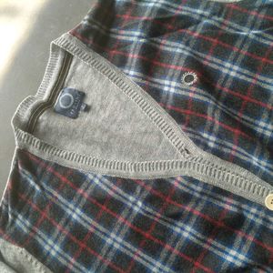 Checked Pattern Cardigan