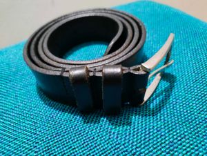 Genuine Leather Slim Belt