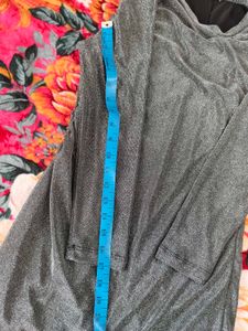 Worn one Time Stylish Shimmery Grey Bodycon Dress