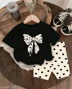 Cute Bow Heart Print Pajama Set