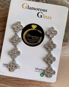 Elegant Clover Drop Earrings