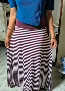 Striped Ethnic Skirt